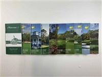 Collection of 57 Official Masters Tournament and Augusta National Spectator Guides 1967-2024