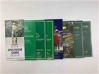 Collection of 57 Official Masters Tournament and Augusta National Spectator Guides 1967-2024