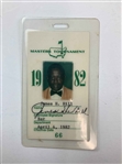 Three Masters Tournament Employee Identification Badges 1979-1982