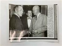 A Five-Piece Collection of Dwight D. Eisenhower and Augusta National Golf Club Ephemera and Press Photographs