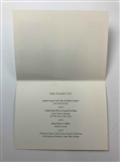 Augusta National Golf Club Governors Party Commemorative Dinner Program and Menu Featuring President Dwight D. Eisenhower