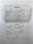 Collection of Three (3) ANGC Clubhouse Breakfast & Lunch Menus