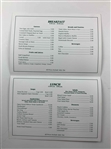 Collection of Three (3) ANGC Clubhouse Breakfast & Lunch Menus