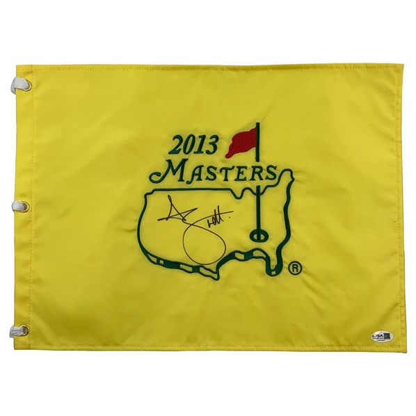Adam Scott Signed 2013 Masters Tournament Embroidered Flag JSA #CH92860