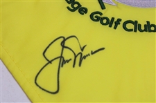 Jack Nicklaus Signed Undated The Memorial at Muirfield Embroidered Flag PSA/DNA