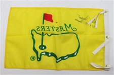 Ben Crenshaw Signed Classic 1995 Masters Yellow w/Green Outline Screen Flag w/Dates JSA ALOA