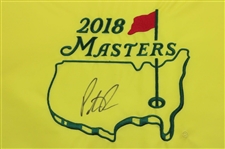 Patrick Reed Signed 2018 Masters Tournament Embroidered Flag JSA ALOA