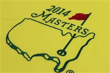 Bubba Watson Signed 2014 Masters Embroidered Flag JSA ALOA