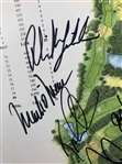 US Team (11) Signed 1999 Ryder Cup at the Country Club Course Map JSA #ZZ58591