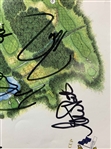 US Team (11) Signed 1999 Ryder Cup at the Country Club Course Map JSA #ZZ58591