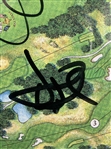 US Team (11) Signed 1999 Ryder Cup at the Country Club Course Map JSA #ZZ58591