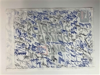 Tiger Woods & Field Signed The Honda Classic PGA Tour Pin Flag JSA ALOA