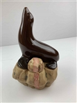 1983 Bing Crosby National Pro-Am Sea Lion Ceramic Scotch Whisky Decanter