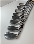 A Set of Eight MacGregor Tommy Armour Silver Scot Tourney Rec No 985T Left Handed Irons