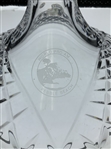 Robert Boyd's Galway Irish Crystal Cut Glass Ship's Decanter with Commemorative Pebble Beach Etching