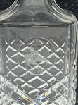 Robert Boyd's Galway Irish Crystal Square Spirit Decanter with Pebble Beach Commemorative Etching