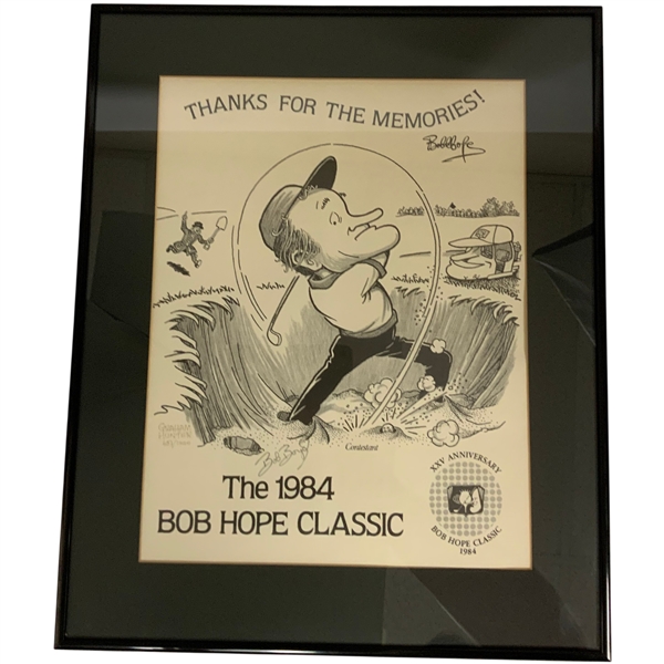 Bob Hope 1984 Bob Hope Classic XXV Anniversary Limited Edition Print by Graham Hunter - Framed