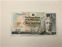 Jack Nicklaus Signed RBS 5 Pound Note JSA ALOA