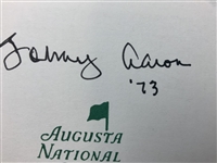Seven (7) Masters Champions Signed Augusta National Scorecards JSA ALOA