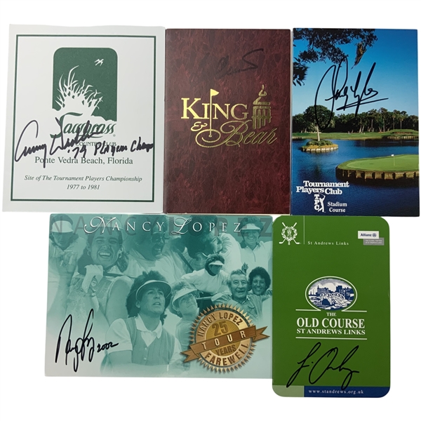 Crenshaw, Lyle and (3) Others Signed Scorecards from Various Courses JSA ALOA