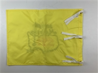 Nick Faldo Signed 2011 Masters Embroidered Flag With Years Won JSA ALOA