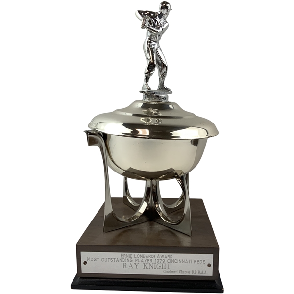 Ray Knights 1979 Ernie Lombardi Award - Cincinnati Reds Player of the Year Trophy