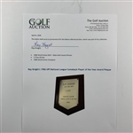 Ray Knight's 1986 UPI National League Comeback Player of the Year Award Plaque