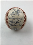 1992 Atlanta Braves Team Signed National League Champs Ball w/ Justice, Glavine & Smoltz JSA ALOA