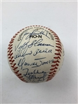 1992 Atlanta Braves Team Signed National League Champs Ball w/ Justice, Glavine & Smoltz JSA ALOA