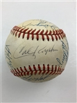 1987 Baltimore Orioles Team Signed Ball w/ Ripken Sr & Frank Robinson JSA ALOA 