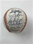 Cincinnati Reds Riverfront Stadium 1970-2002 Reunion Ball Signed by 24 Old Timers JSA ALOA