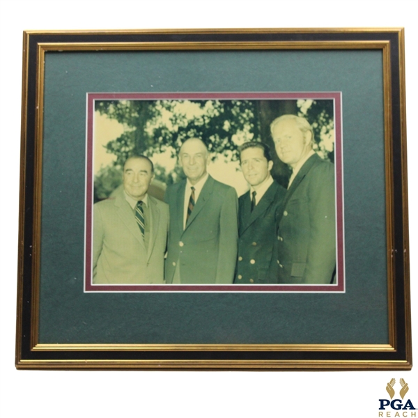 Grand Slam Winners 20 3/4 x  18 1/2 Photo w/Sarazen, Hogan, Player, Nicklaus  - Framed