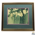 Grand Slam Winners 20 3/4 x  18 1/2 Photo w/Sarazen, Hogan, Player, Nicklaus  - Framed