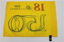 John Daly Signed 2022 OPEN Championship at St Andrews Yellow Flag JSA ALOA