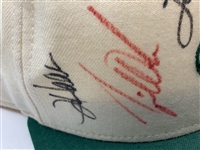 Tiger Woods Signed 1st Masters 1995 Augusta National White & Green Hat w/ Others JSA ALOA