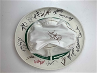 Three (3) Multi Signed Augusta National Logo Hats JSA ALOA
