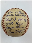 Ray Knight's Inscribed 1,000th Career Hit New York Mets Milestone Baseball May 29 1986