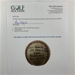 Ray Knight's Inscribed 1986 Home Run MLB 'Game of The Week' Used Ball 