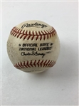Ray Knight's Inscribed Home Run MLB 'Game of The Week' vs. Steve Carlton Used Ball 