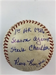 Ray Knight's Inscribed Home Run MLB 'Game of The Week' vs. Steve Carlton Used Ball 