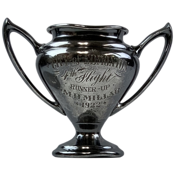 1922 Joseph Rodgers and Sons Silver-Plated City of Edmonton Golf Runner-Up Trophy Cup