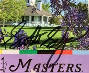 Scottie Scheffler Signed 2022 Masters SERIES Badge #Q06893 JSA ALOA
