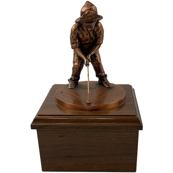 Original Pinehurst Country Club Putter Boy Sundial Sculpture