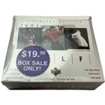 2001 Upper Deck Premiere Edition Golf Factory Sealed Box 24 Packs