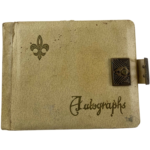 Vintage 1970s PGA Tour Professional Golf Autograph Book Featuring Hall of Fame Signatures