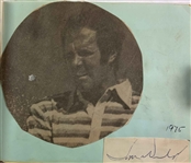Vintage 1970s PGA Tour Professional Golf Autograph Book Featuring Hall of Fame Signatures