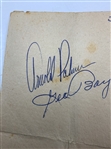 Multi-Signed Vintage Golf Autograph Sheet Including Arnold Palmer and Tony Lema (x4!) JSA #XX57967