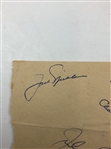 Multi-Signed Vintage Golf Autograph Sheet Including Arnold Palmer and Tony Lema (x4!) JSA #XX57967