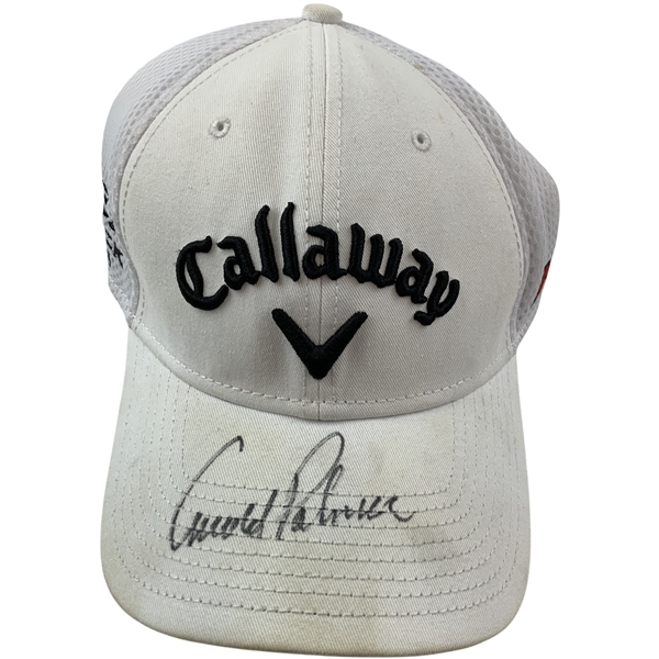 Arnold Palmer Signed Callaway White Hat JSA ALOA