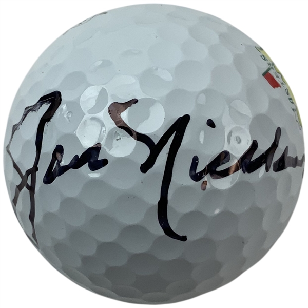 Jack Nicklaus Signed Masters Logo Golf Ball JSA ALOA